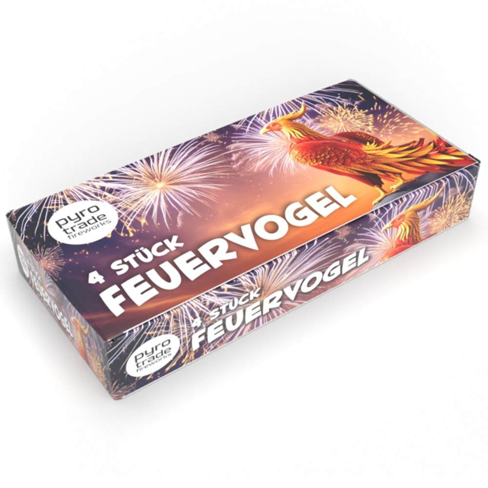 Feuervögel mittel - 4er Päckchen