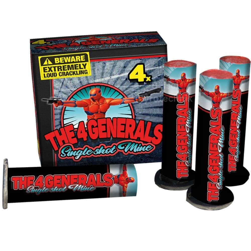 The 4 Generals -  4er Set Feuertöpfe