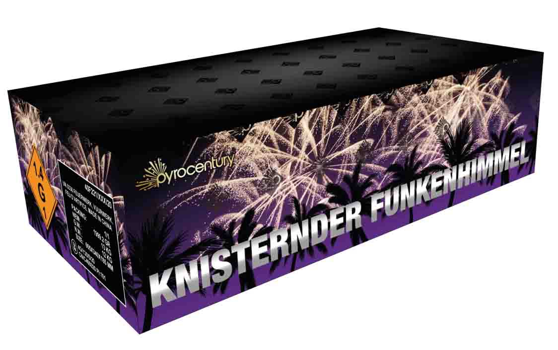 Knisternder Funkenhimmel - 126 Schuss Verbundfeuerwerk