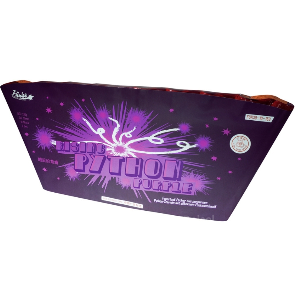 Rising Python purple- 10 Schuss Single-Row-Batterie