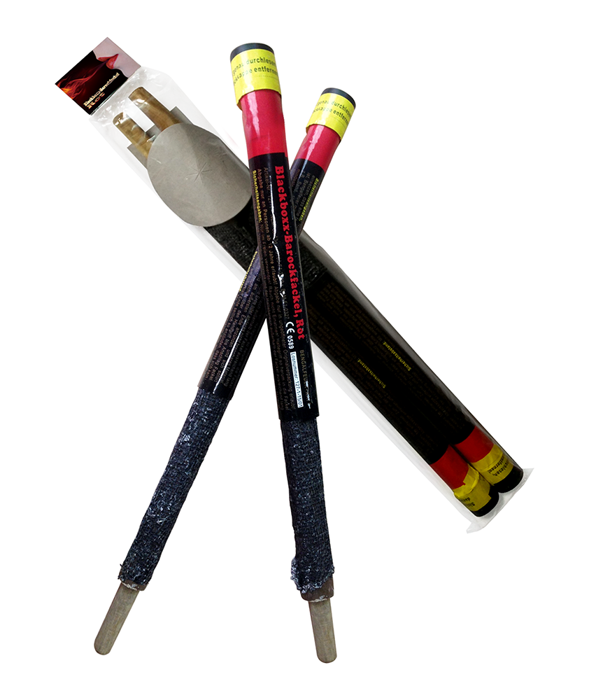 Barockfackel rot - 2er Pack Barockfackel rot - 2er Pack