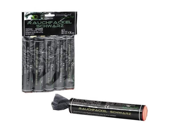 Rauchfackel schwarz 60 Sek. T1, 5er Pack Rauchfackel schwarz 60 Sek. T1, 5er Pack