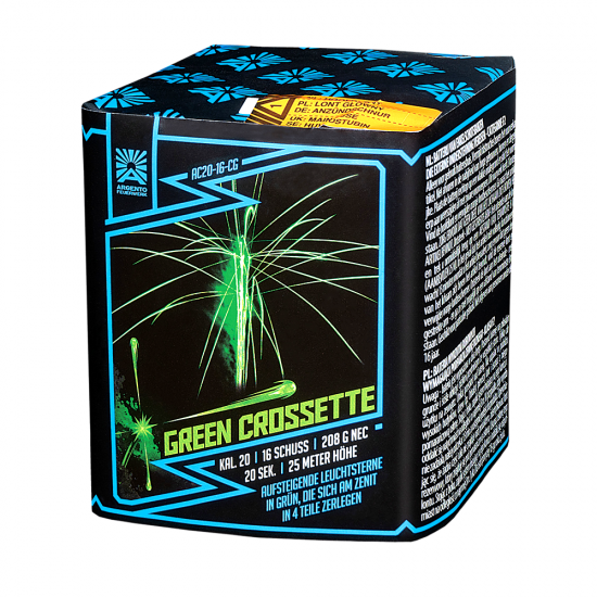 Green Crossette - 16 Schuss Argento Batterie