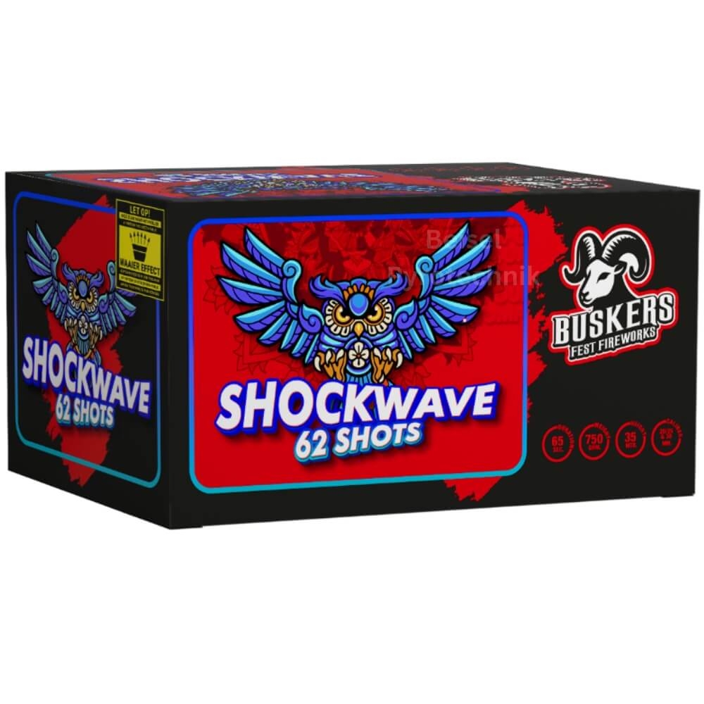 Shockwave - 62 Schuss Verbundfeuerwerk