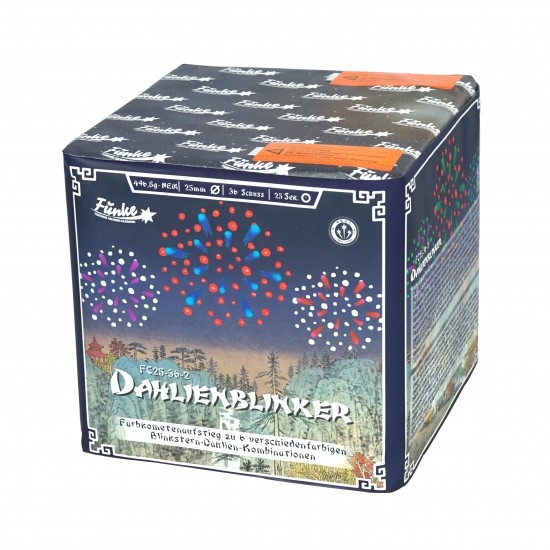 Dahlienblinker  - 36 Schuss Batterie