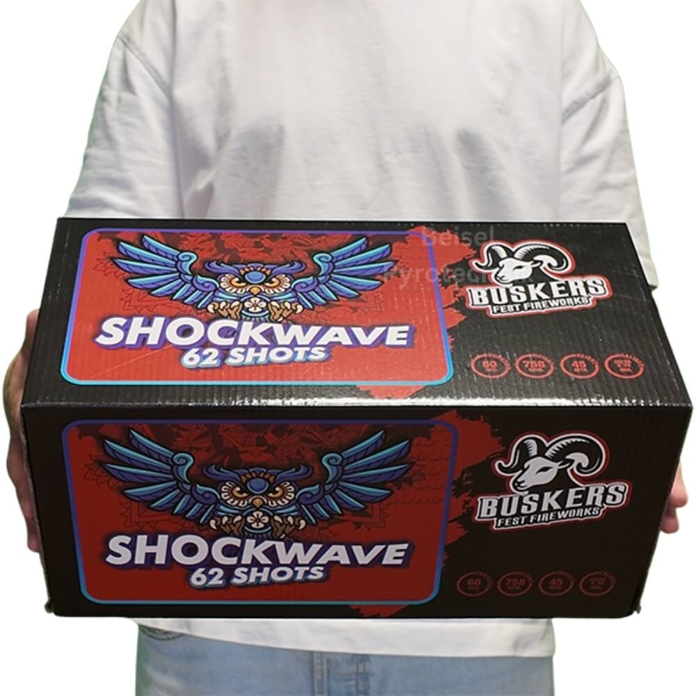 Shockwave - 62 Schuss Verbundfeuerwerk