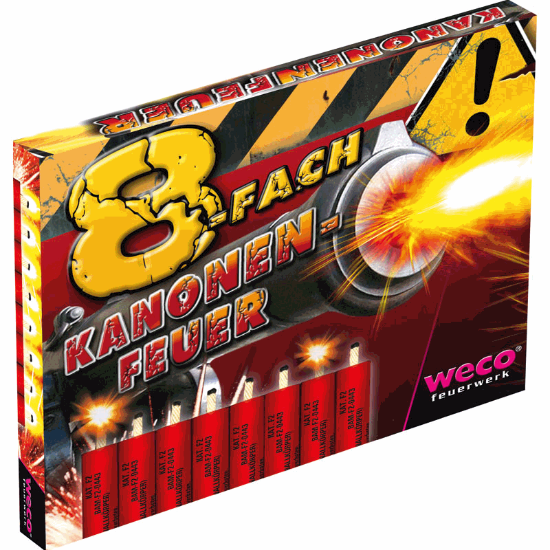 8-fach Kanonenfeuer - 8er Pack