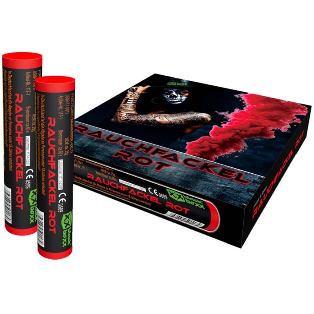 Rauchfackel rot 60 Sek. T1, 5er Pack
