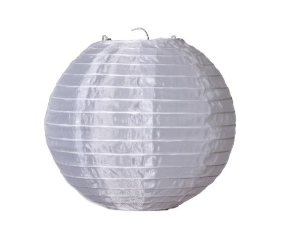 Textil Rund-Lampion weiß Ø 25cm für LED-Lampionlicht