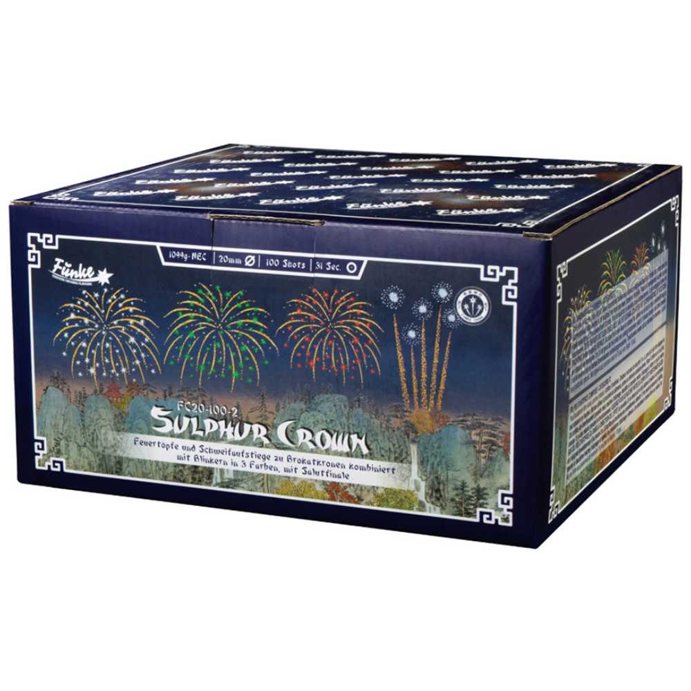 Sulphur Crown - 100 Schuss Verbundfeuerwerk  -nur Abholung da 1.3 G-