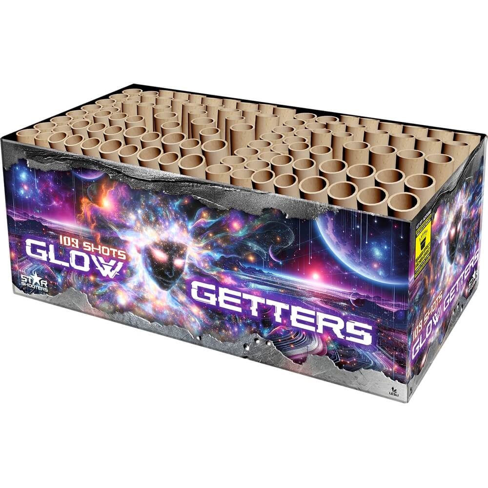 Glow Getters - Verbundfeuerwerk mit 109 Schuss