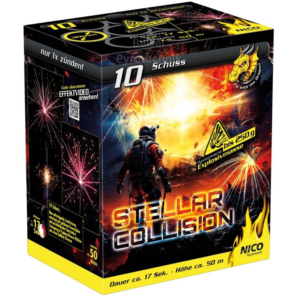 Stellar Collision - 10 Schuss Feuerwerksbatterie