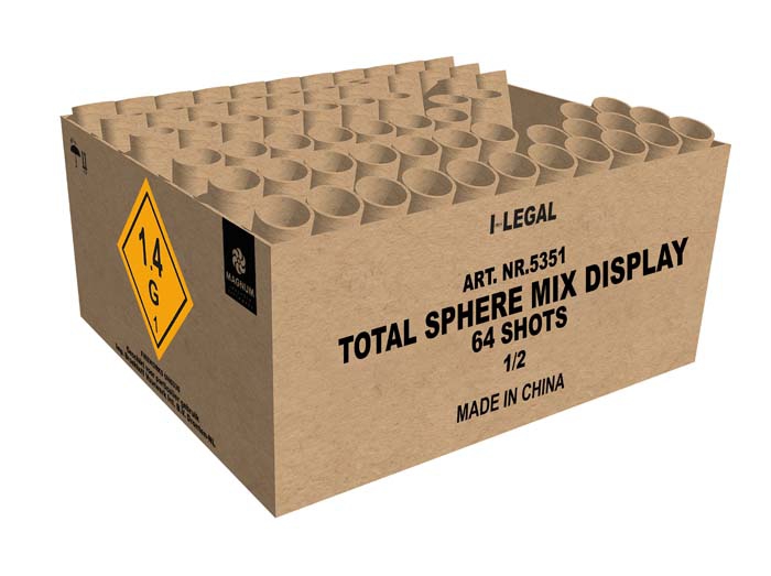 Total Sphere Mix Display - 64 Schuss Verbundfeuerwerk