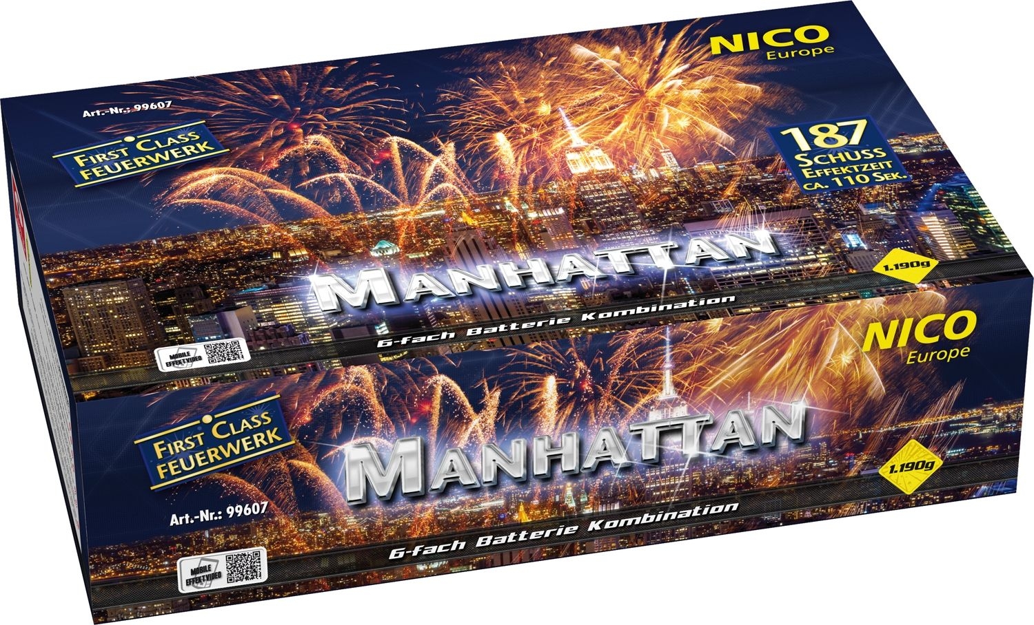 Manhattan Verbundfeuerwerk 187 Schuss