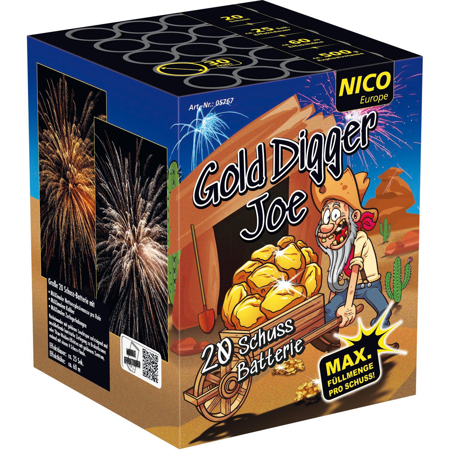 Gold Digger Joe XXL Batterie 20 Schuss