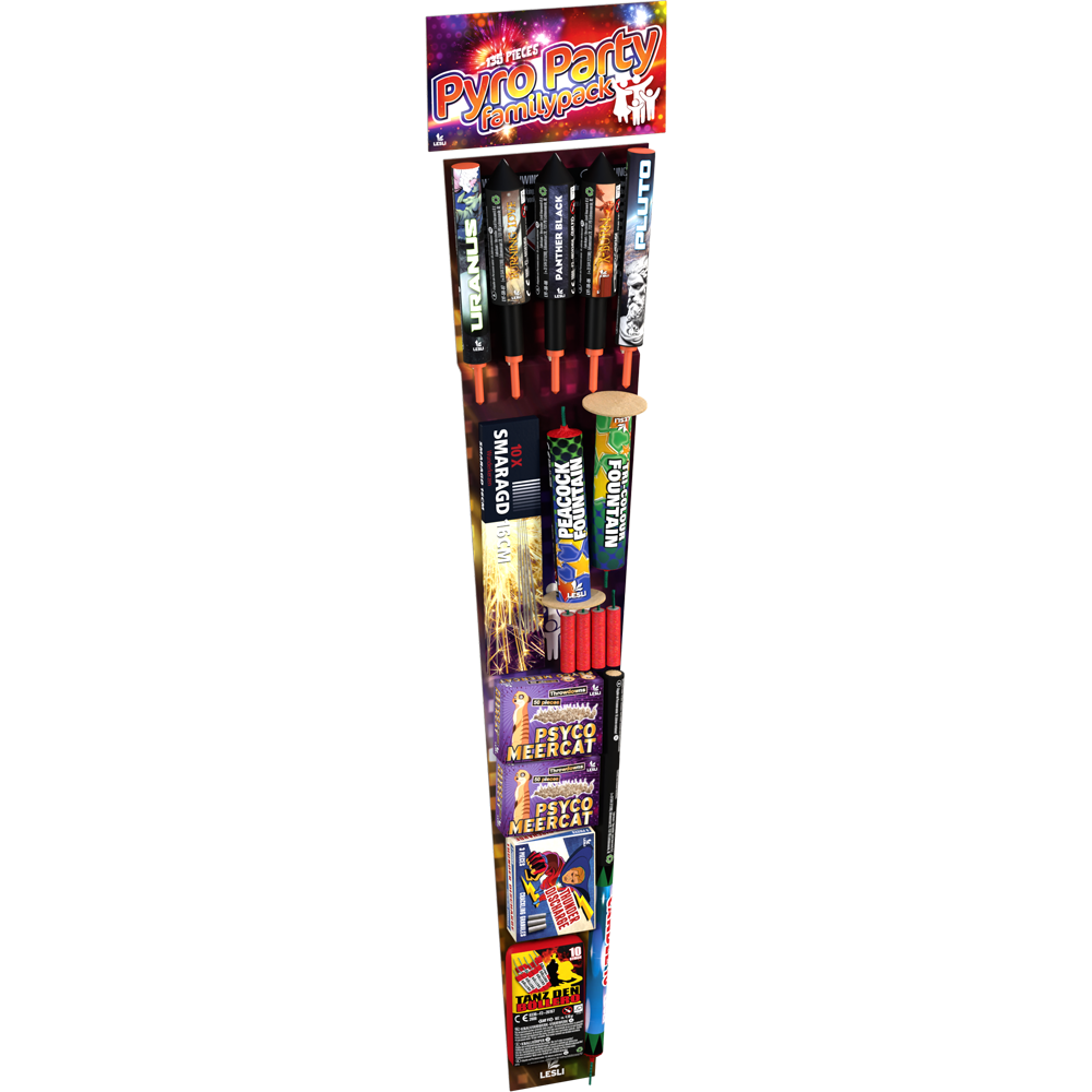 Pyro Party Familypack - 137 teiliges Familiensortiment Pyro Party Familypack - 137 teiliges Familiensortiment