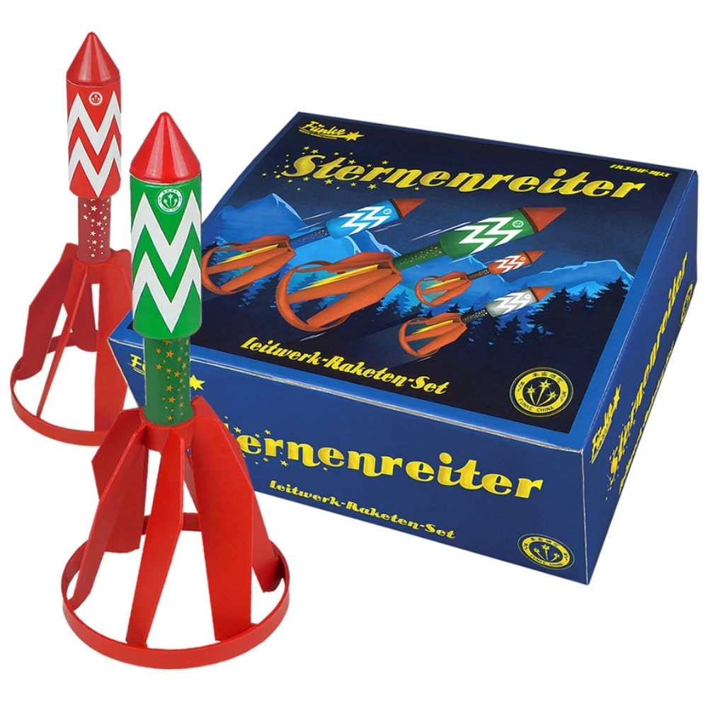 Sternenreiter -  4er Leitwerkraketen KAT F2+ NUR ABHOLUNG