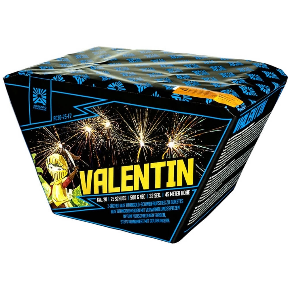 Valentin - 25 Schuss Fächerbatterie