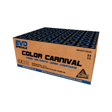 Color Carnival 108 Schuss Verbundbatterie geräuscharm