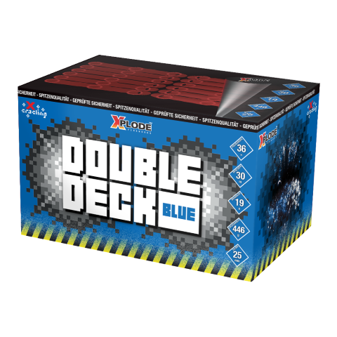 Double Deck Blue 36 Schuss Fächer - Batterie