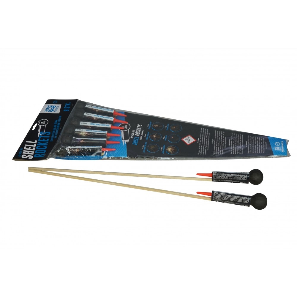 Shellrockets Cal 38mm  - 6er Sortiment