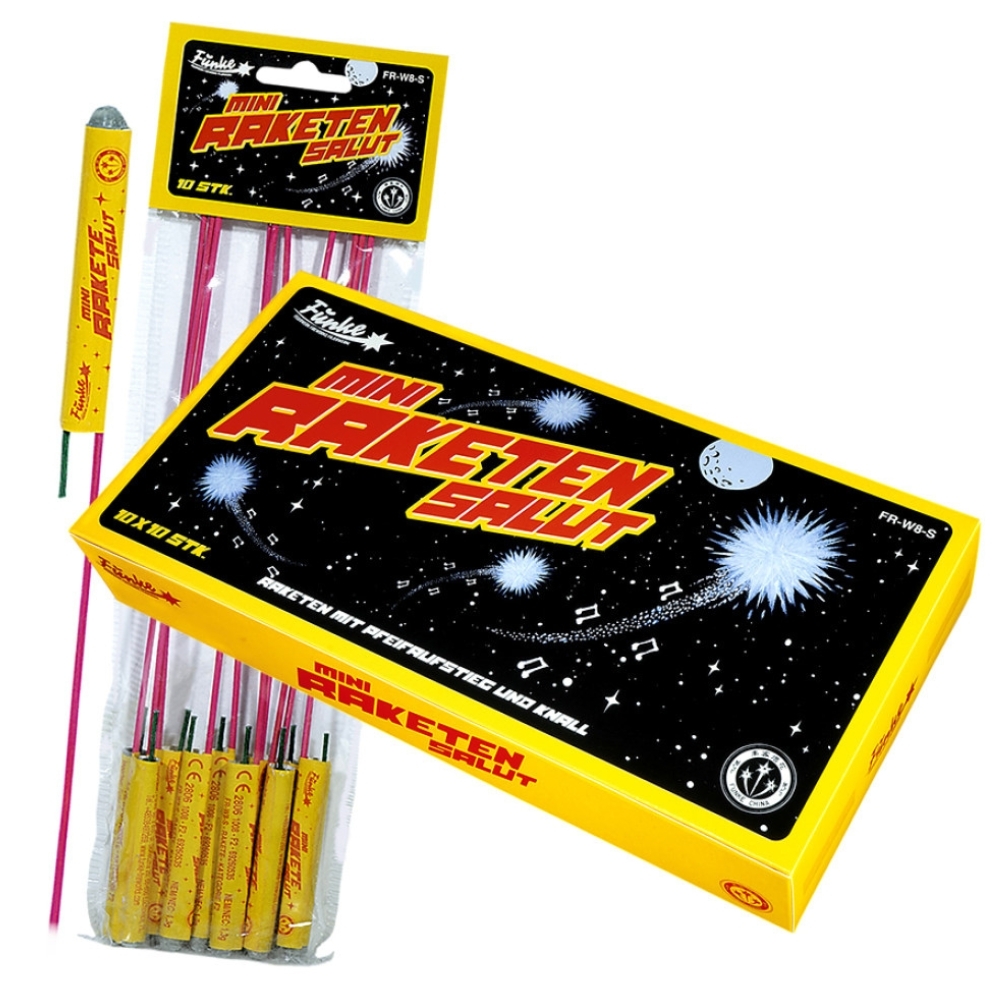 Mini-Raketen Salut - 10er Beutel