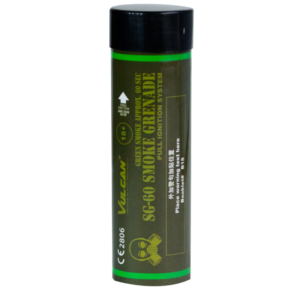 Smoke Grenade - Rauchtopf mit Reißzünder 60 Sekunden grün Smoke Grenade - Rauchtopf mit Reißzünder 60 Sekunden grün