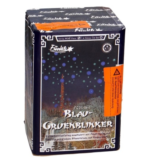 Blau-Grünblinker - 16 Schuss Batterie