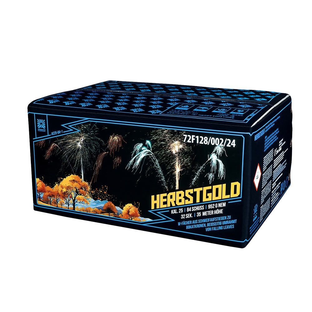 Herbstgold - 84 Schuss Verbundfeuerwerk