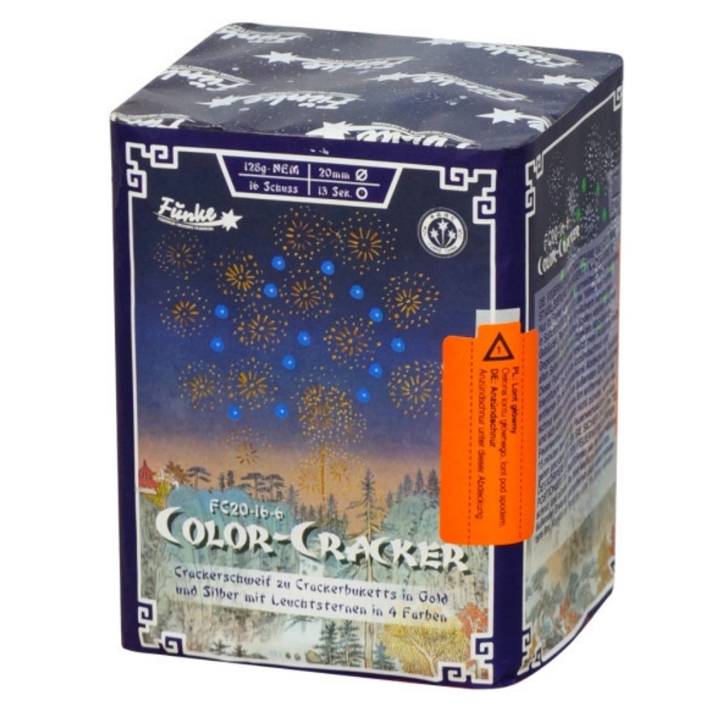 Color-Cracker  - 16 Schuss Batterie