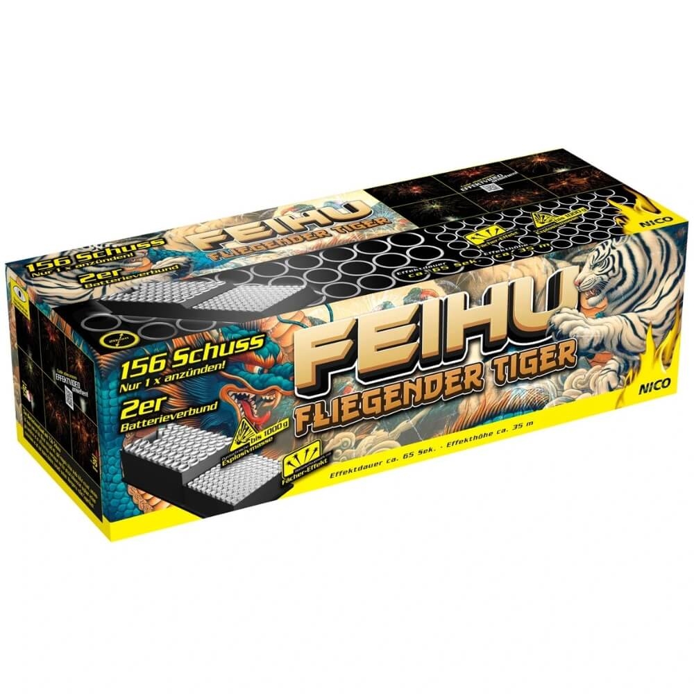 Feihu Fliegender Tiger - 156 Schuss Verbundfeuerwerk