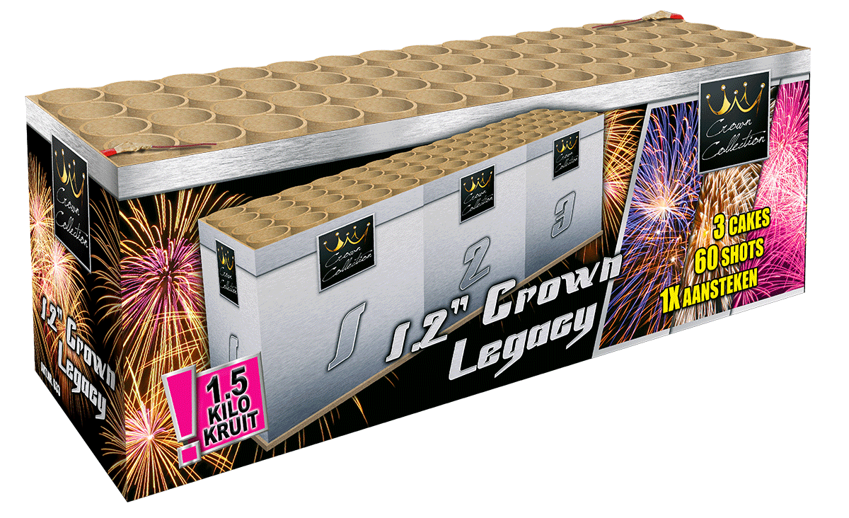 1.2" Crown Legacy  - 60 Schuss Verbundfeuerwerk