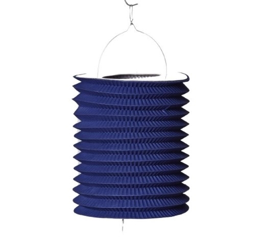 Zuglaterne BLAU 29 cm mit feuerfestem Zündloch (1134)