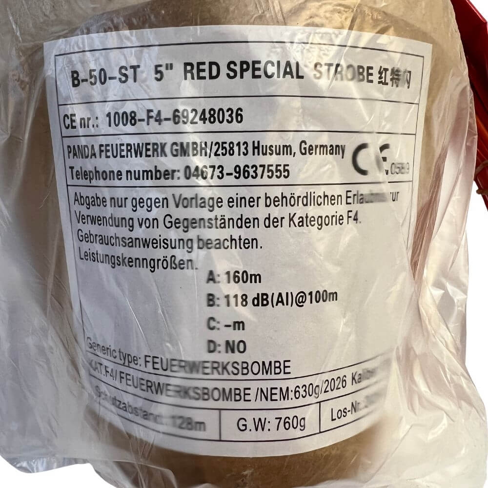 125mm Kugelbombe F4 - Red Special Strobe