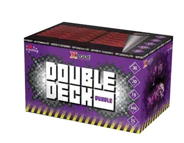 Double Deck Purple 36 Schuss Fächer - Batterie