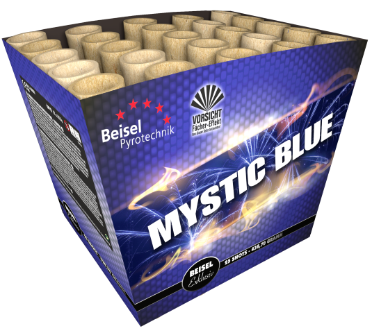 Mystic Blue - 25 Schuss Batterie im 2er Karton