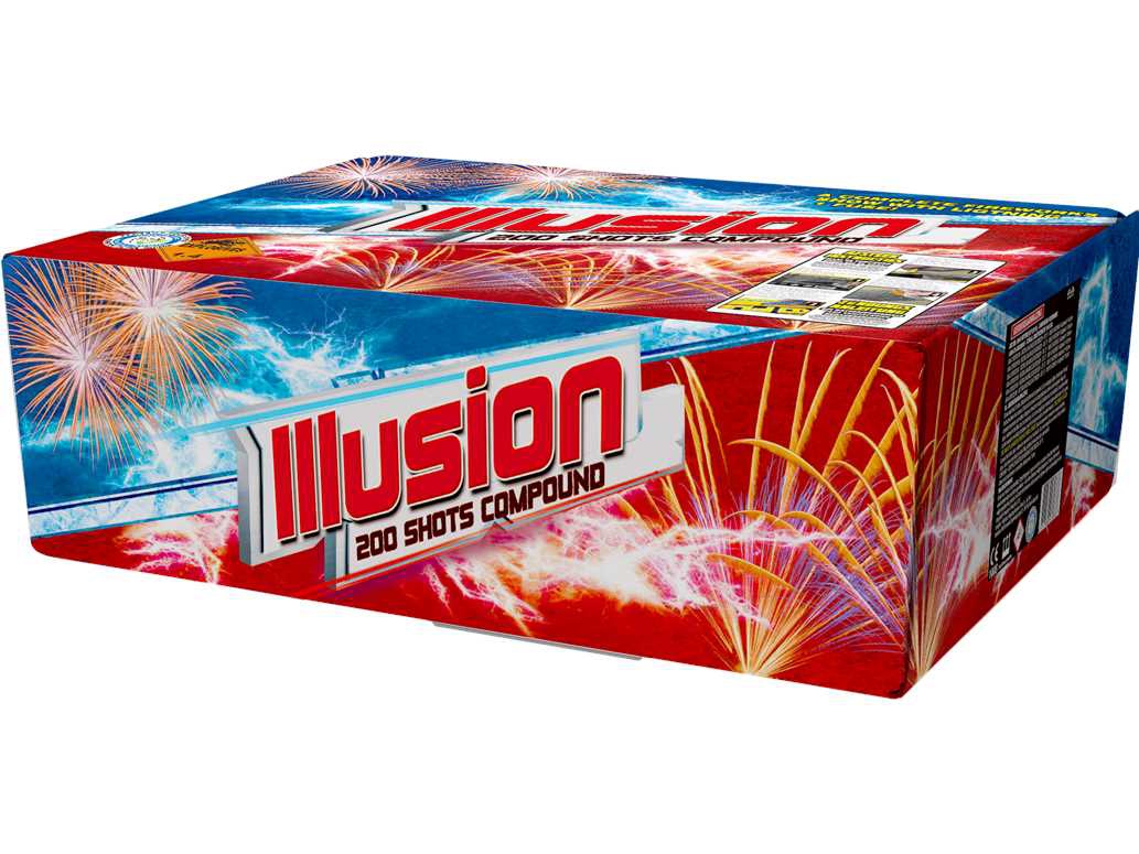 Illusion 200 Schuss Verbundfeuerwerk