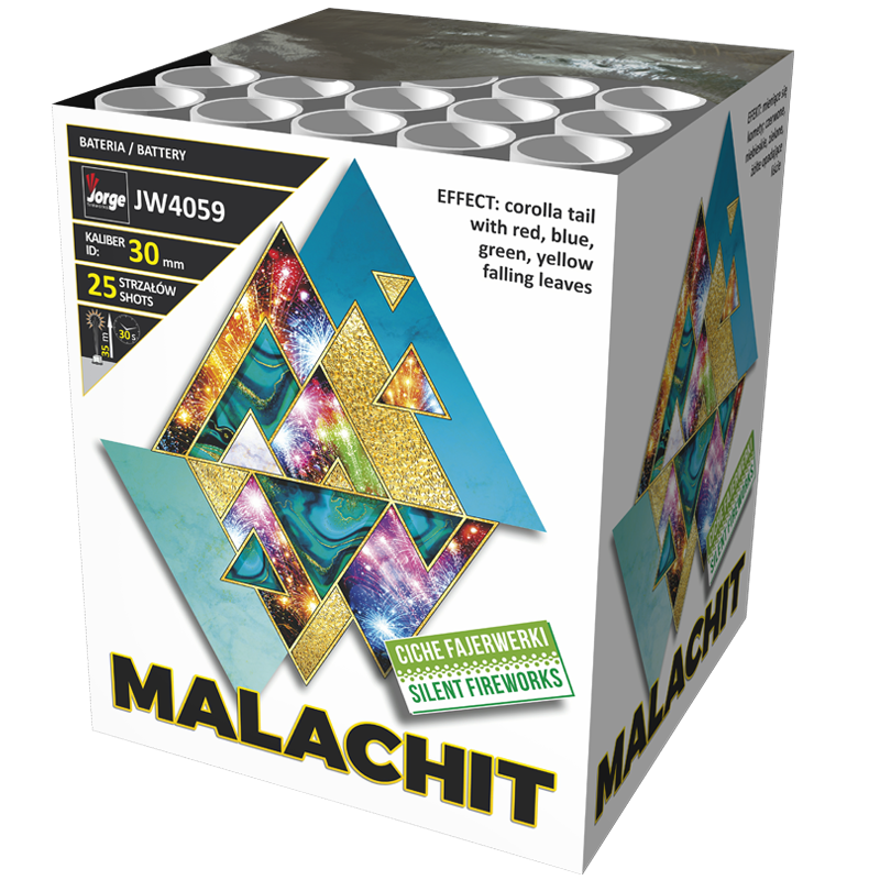 Malachit 25 Schuss Feuerwerksbatterie