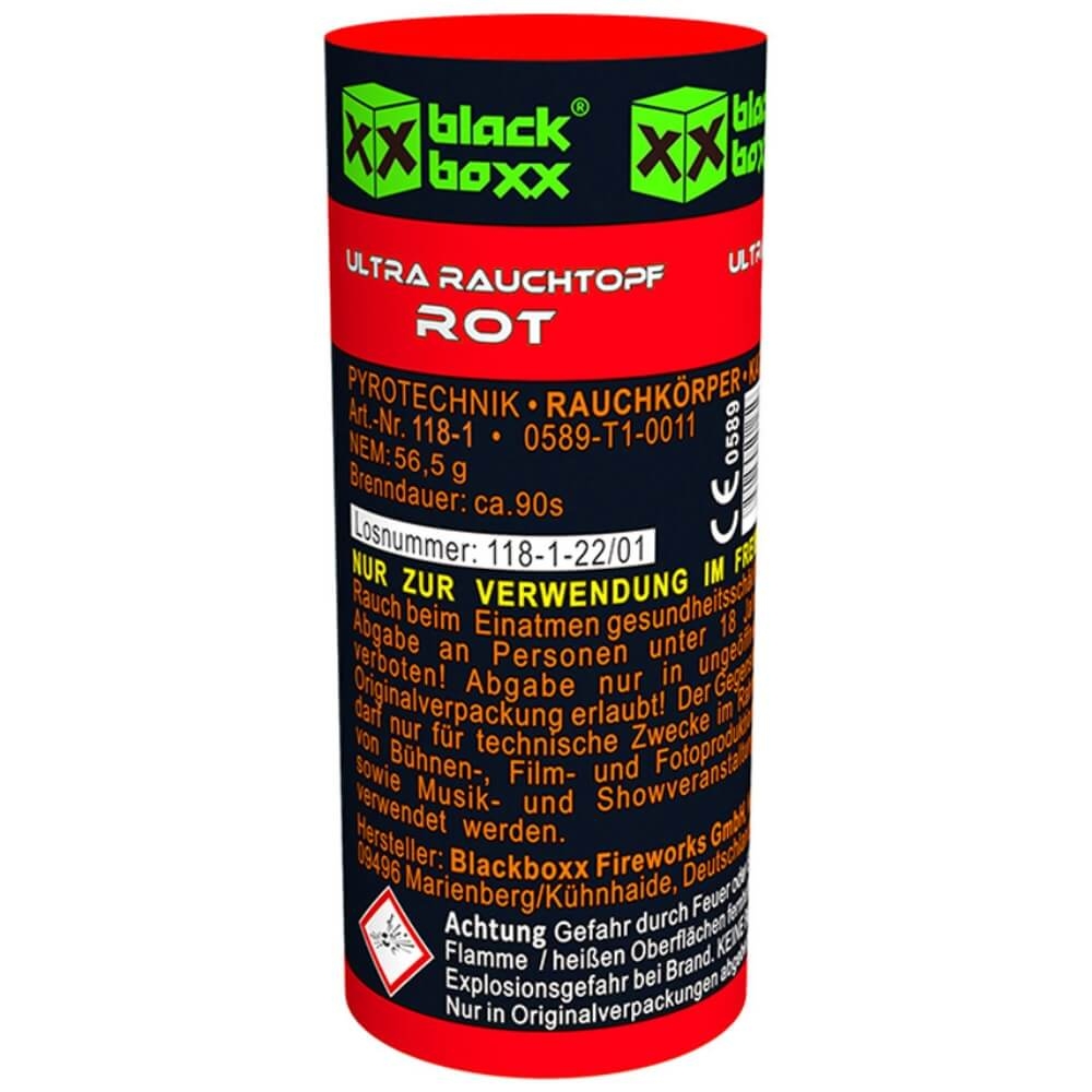 Ultra Rauchtopf rot