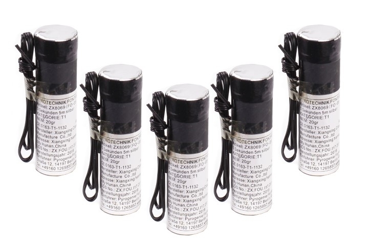 Bühnenfontäne 60sek. 3m silber T1