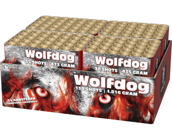 Wolfdog - 130 Schuss Verbundfeuerwerk