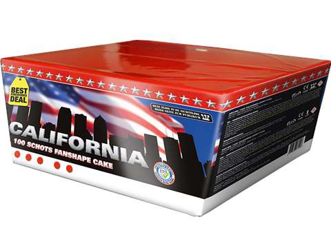 California - 100 Schuss Fächerbatterie