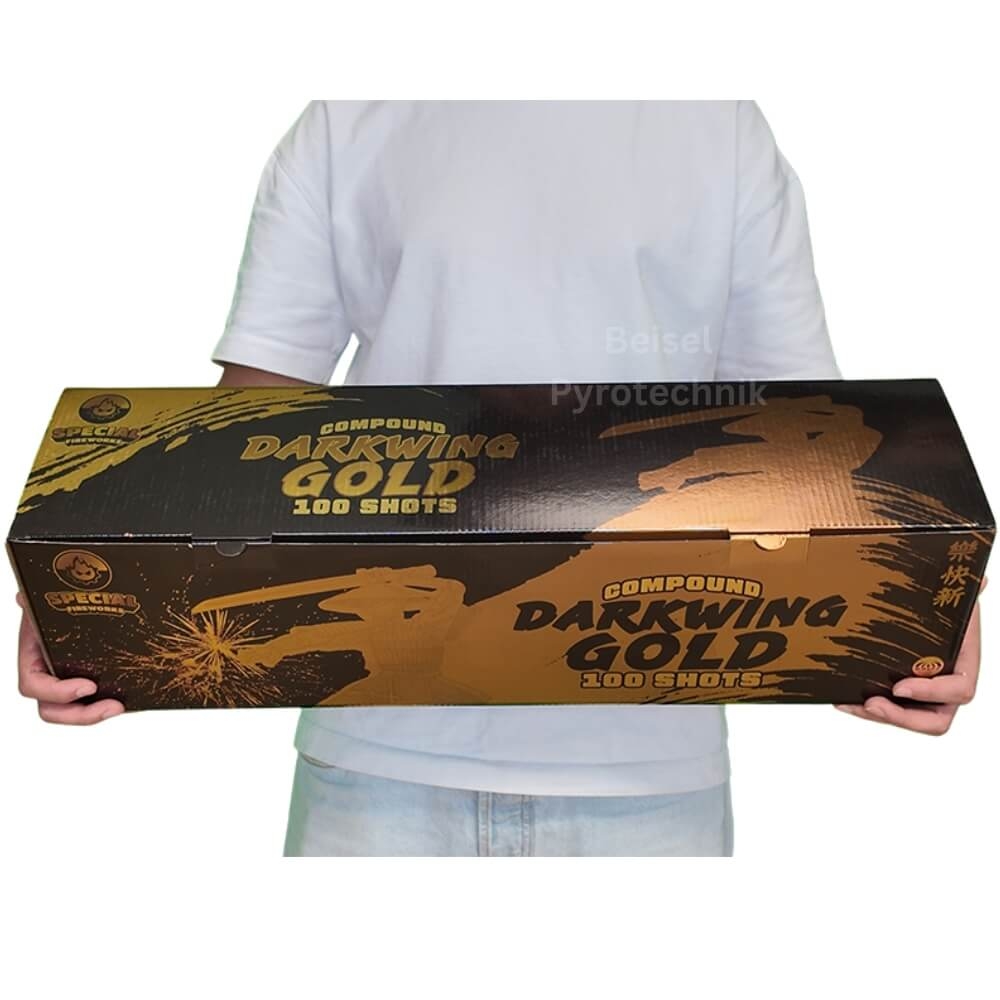 Darkwing Gold - 100 Schuss Verbundfeuerwerk