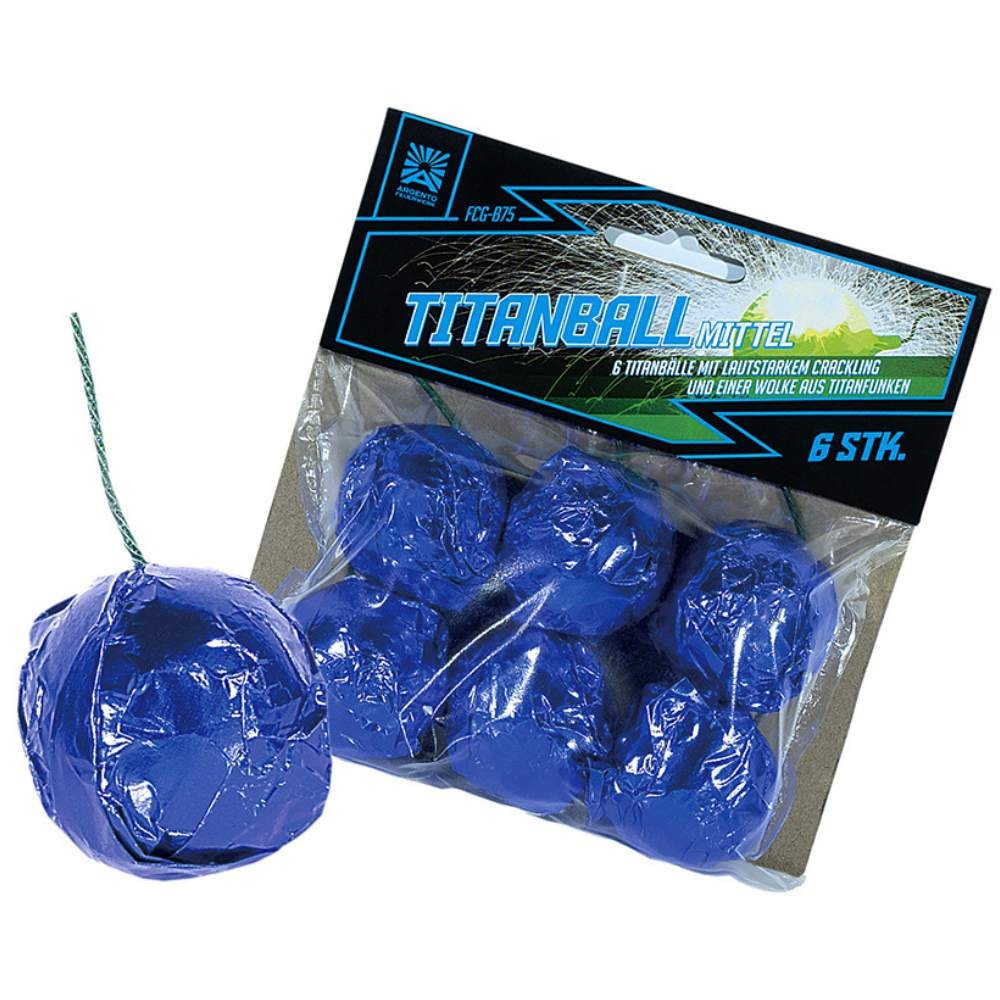 Titanball mittel 6er Beutel