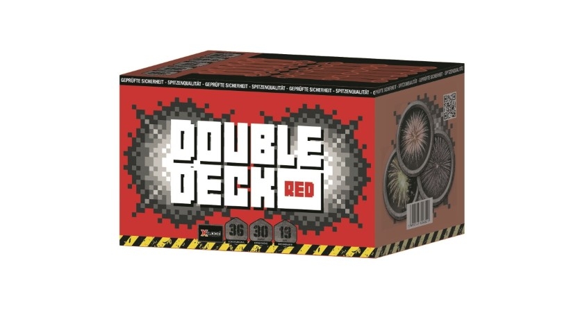 Double Deck Red 36 Schuss Fächer - Batterie