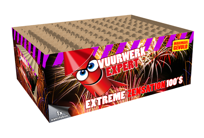 Extreme Zensation  -100 Schuss Verbundfeuerwerk