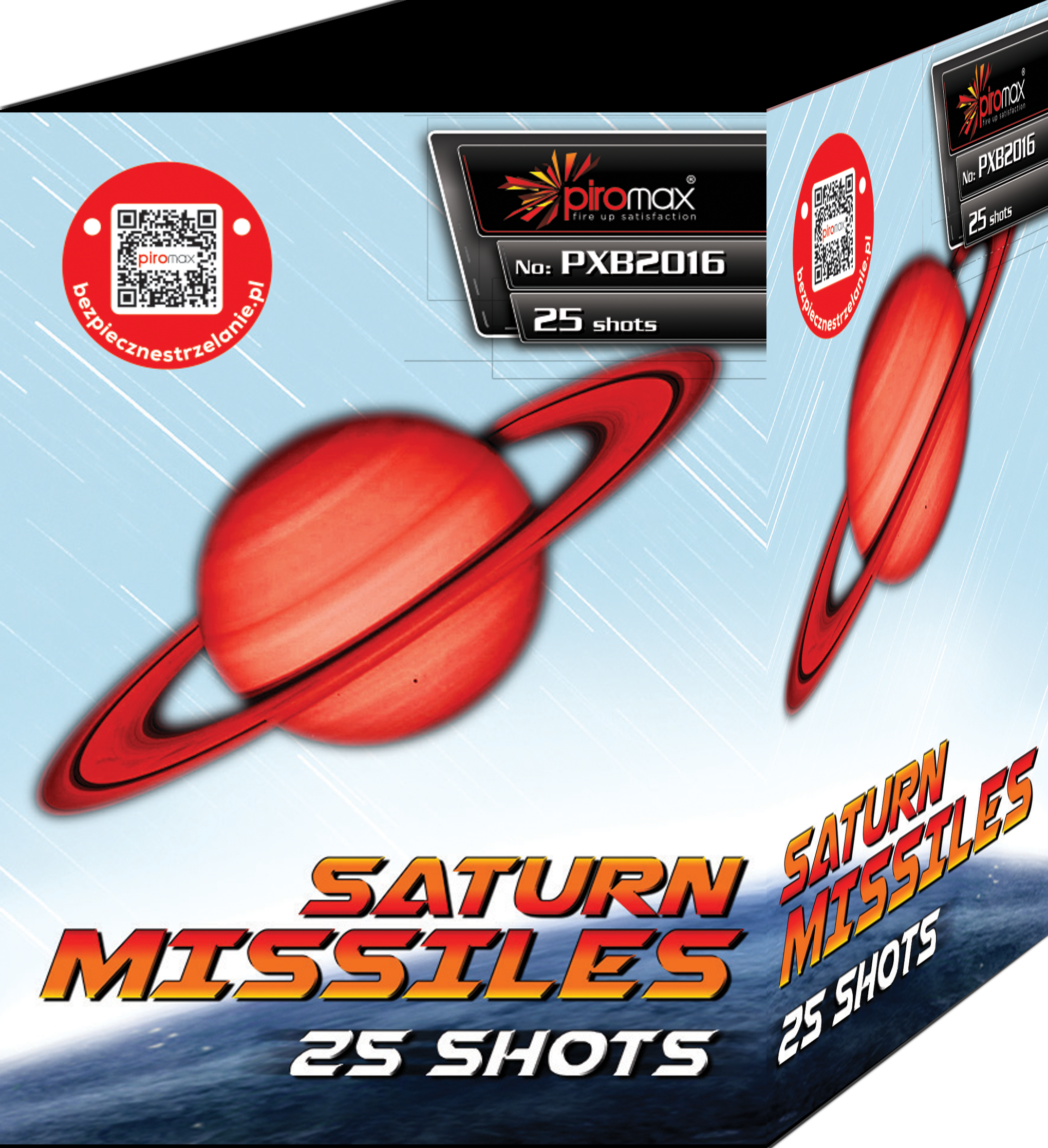 Saturn Missiles 25 Schuss Pfeifbatterie
