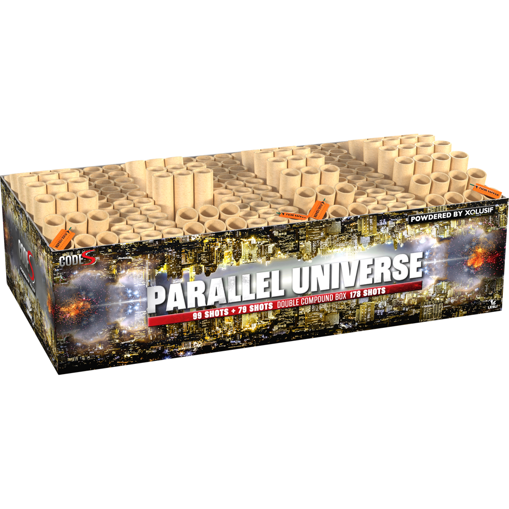 Parallel Universe- Doppel-Verbundfeuerwerk mit 178 Schuss