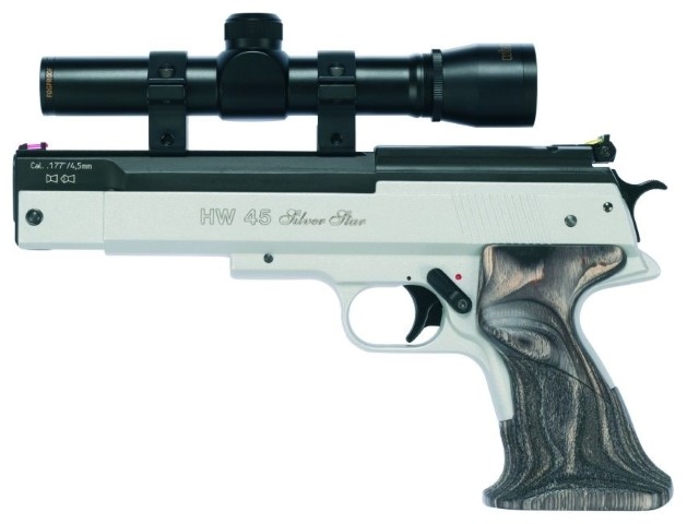 HW 45 Luftpistole Silver Star 4,5mm F