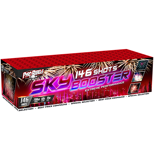 Sky Booster  -  146 Schuss Verbundfeuerwerk Sky Booster  -  146 Schuss Verbundfeuerwerk